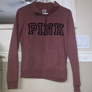 PINK Half-Zip Sweater